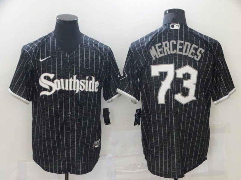Men Chicago White Sox #73 Mercedes City Edition Black Game Nike 2021 MLB Jerseys->san francisco giants->MLB Jersey